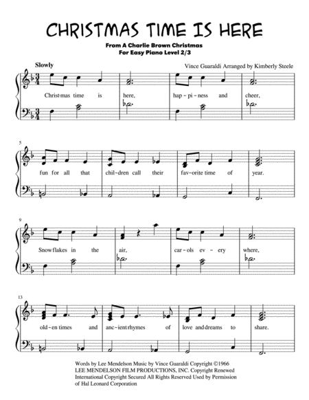 A Charlie Brown Christmas Sheet Music To Download And Print