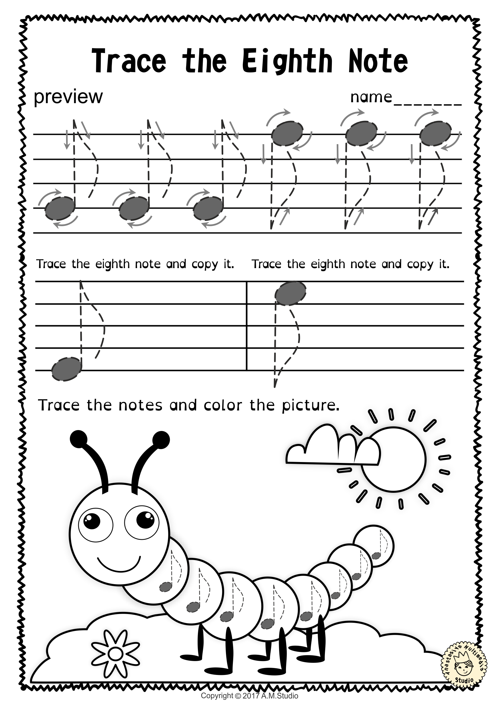 A Set Of 20 Spring Themed Music Worksheets Is Created To Help Your 