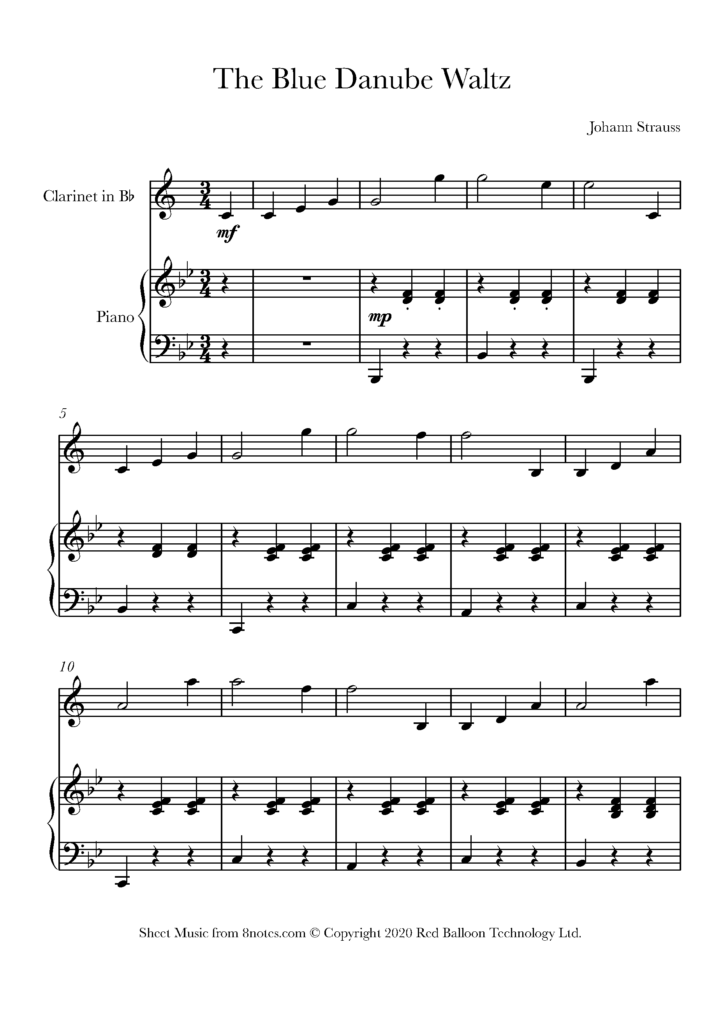 Beginner Easy Clarinet Sheet Music Pop Songs 14 Easy Clarinet Solos 