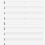 Blank Guitar Ukulele And Bass Sheet Music For Hand Writing Guitar Tab