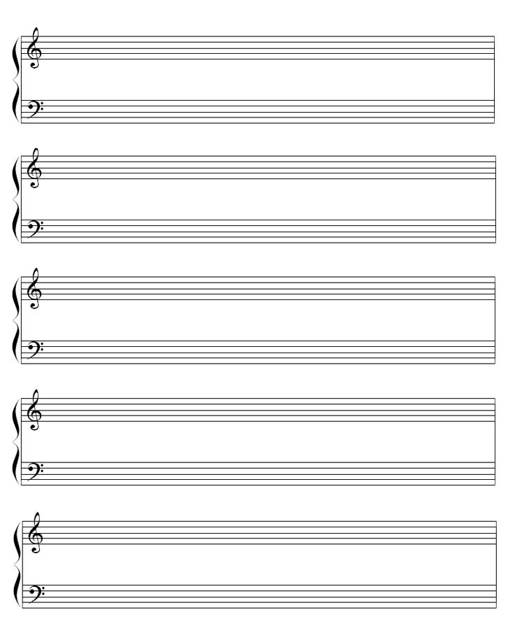 Blank Piano Sheet Music For All My Fellow Piano Lovers Piano Sheet 