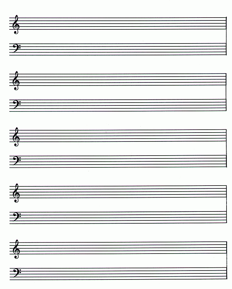 Blank Piano Sheet Music Tutlin psstech co Free Printable Blank