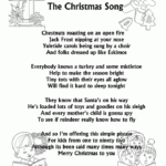 BlueBonkers The Christmas Song Free Printable Christmas Carol Lyrics