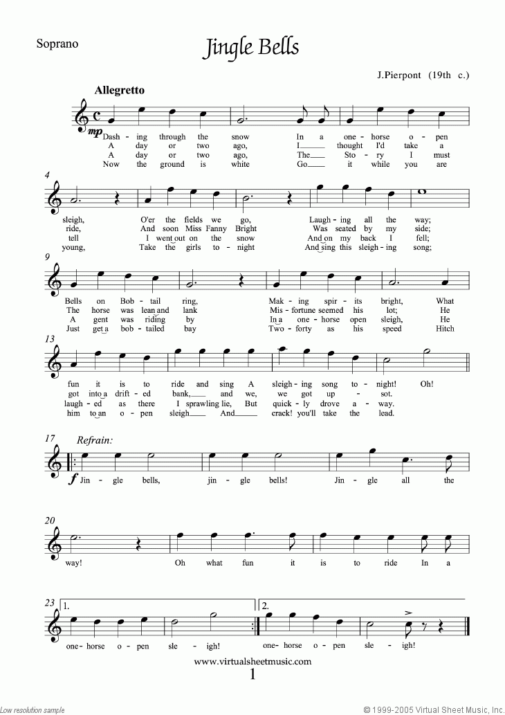 Christmas Choir Sheet Music Carols Songs PDF Collection 1 parts 