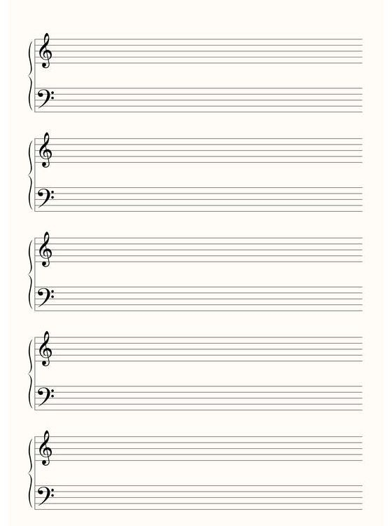 Customize Your Free Printable Blank Sheet Music Blank Sheet Music