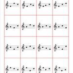 Discoveries Piano Studio FACE Flashcards For Treble And Bass Clef