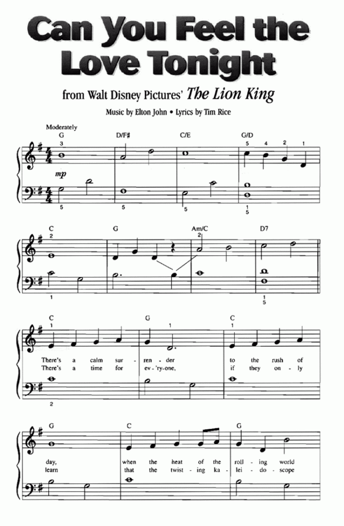 Disney Piano Sheet Music Free Printable That Are Canny Russell Website