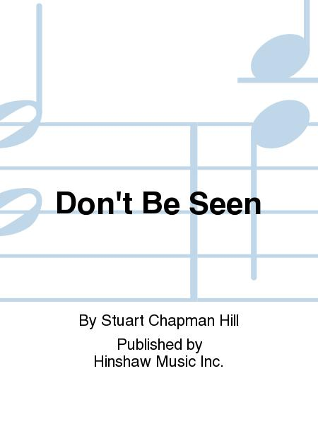 Don t Be Seen By Stuart Chapman Hill Octavo Sheet Music For Cello 