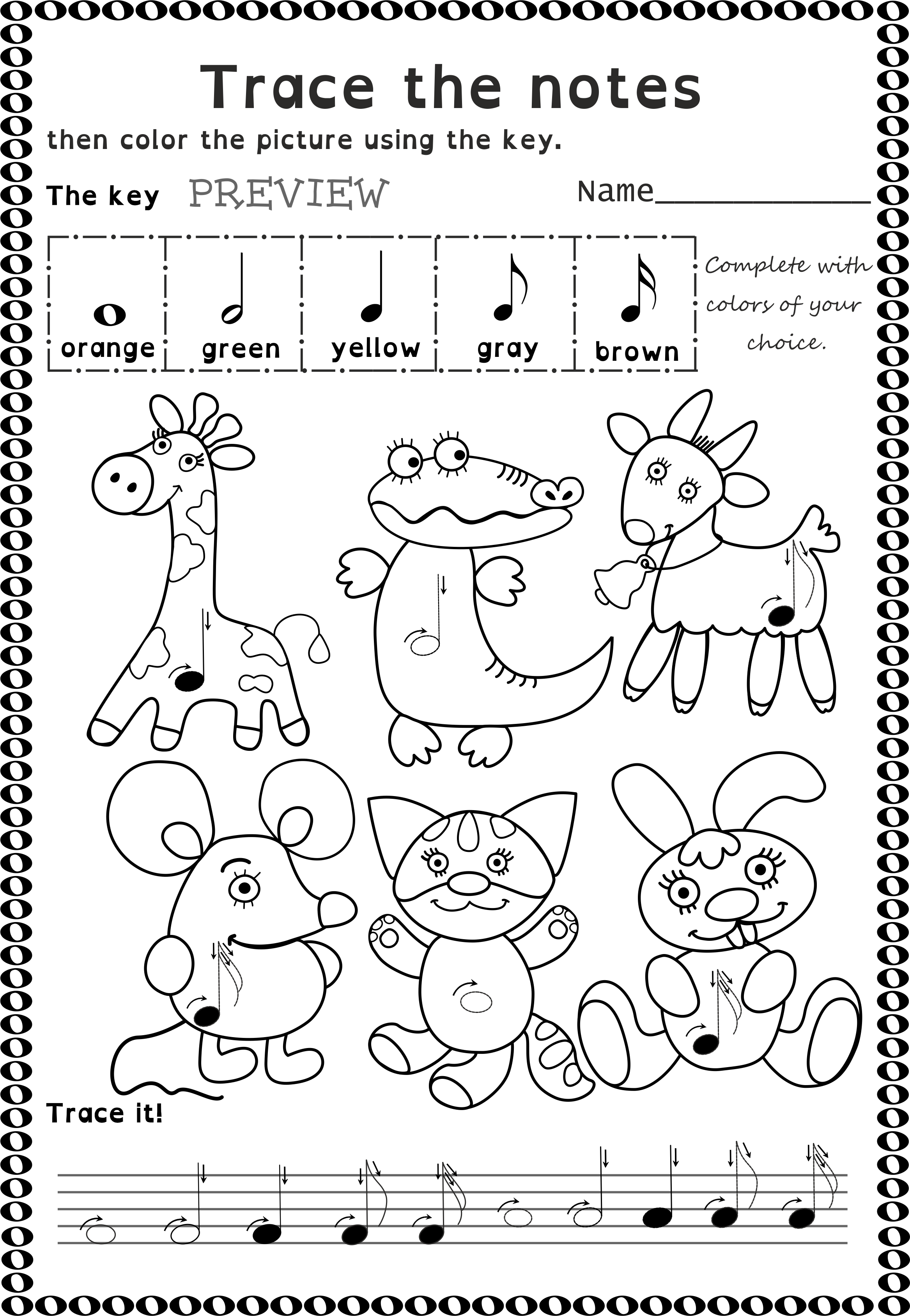 Easy Music Worksheets For Kindergarten Thekidsworksheet