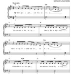 Easy Piano Sheet Music For Popular Songs Amulette