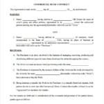 FREE 22 Sample Music Contract Templates In PDF MS Word Google Docs