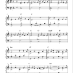 Free Christmas Piano Sheet Music For Beginners Printable Free Printable