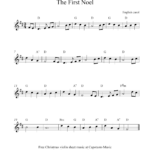 Free Christmas Violin Sheet Music The First Noel