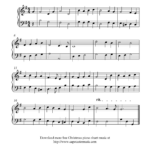 Free Easy Christmas Piano Sheet Music O Come All Ye Faithful