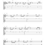 Free Easy Guitar Tab Sheet Music Red River Valley