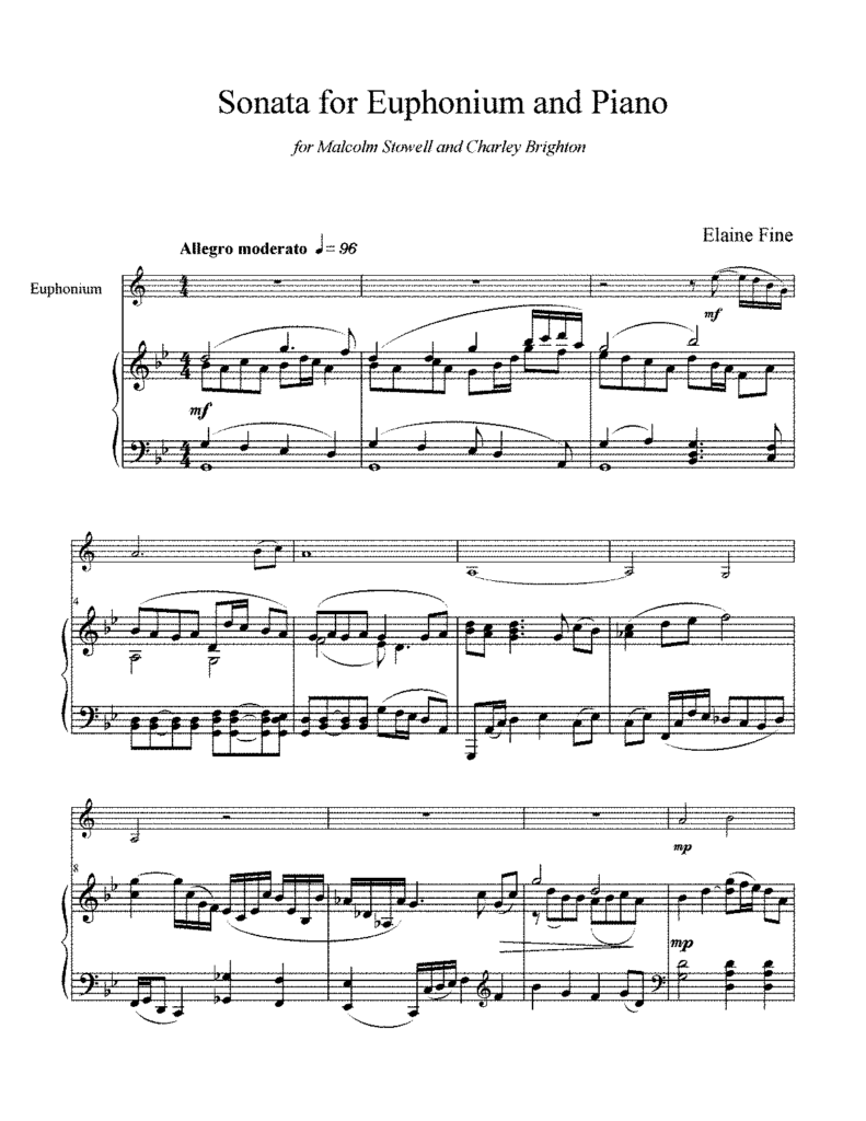 Free Euphonium Sheet Music Treble Clef Dragon Roost Island Euphonium 