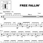 Free Fallin Tom Petty Drum Sheet Music OnlineDrummer