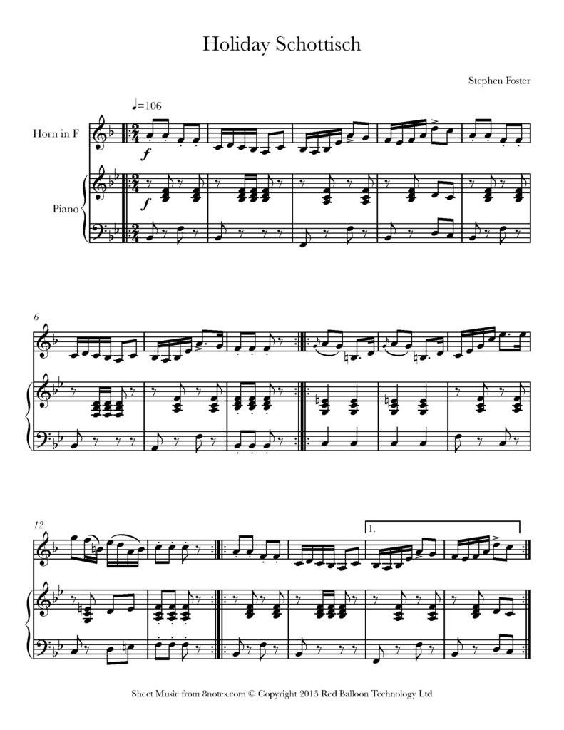 Free French Horn Sheet Music Lessons Resources 8notes