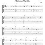 Free Guitar Tablature Sheet Music Waltzing Matilda