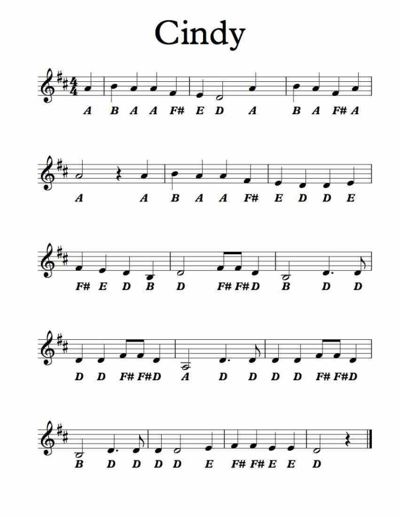 Free Letter Names Worksheet Cindy Sheet Music Free Sheet Music 