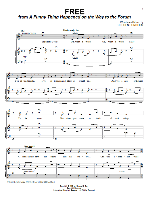 Free Piano Vocal Print Sheet Music Now