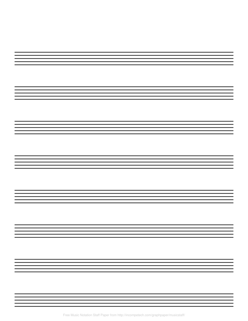 Free Printable Blank Music Staff Paper Free Printable