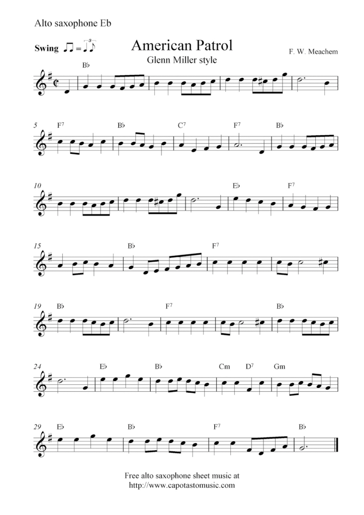 Free Printable Christmas Sheet Music For Alto Saxophone Free Printable