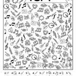 Free Printable I Spy Music Activity Paper Trail Design Music