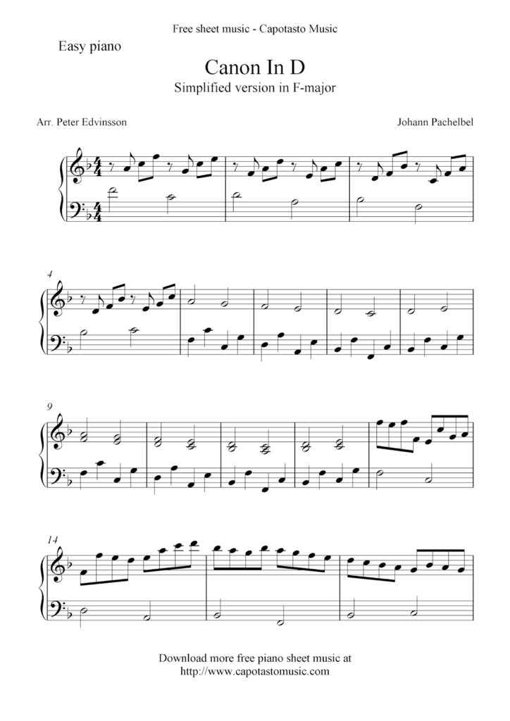 Free Printable Sheet Music For Piano Beginners Popular Songs Free 