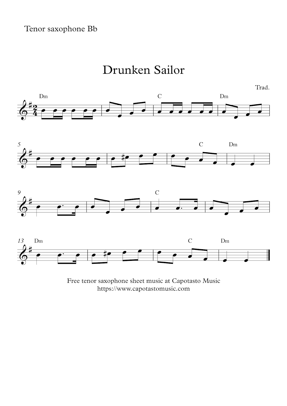 Free Printable Sheet Music