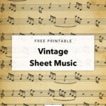 Free Printable Vintage Sheet Music Tortagialla Vintage Paper