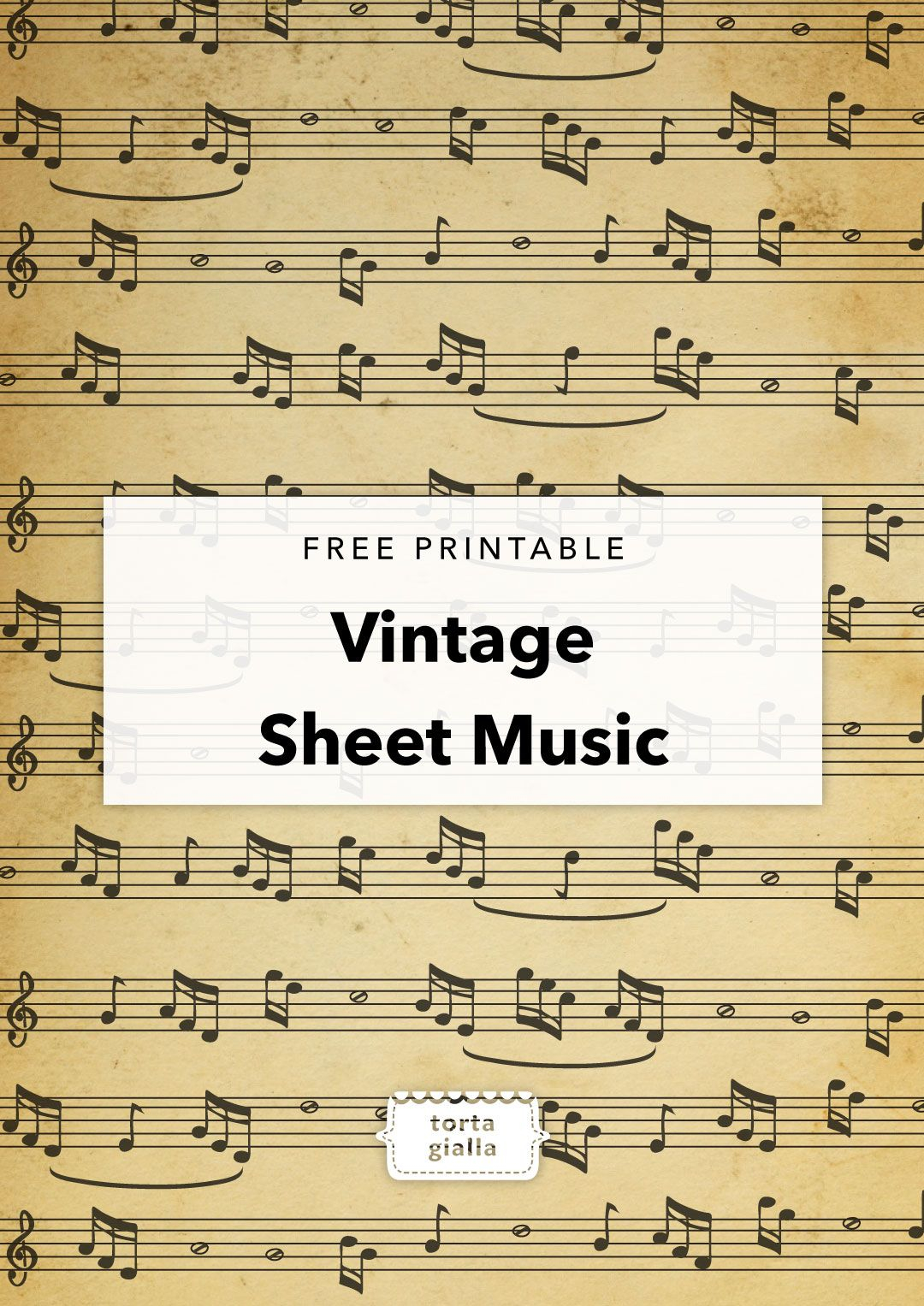 Free Printable Vintage Sheet Music Tortagialla Vintage Paper 