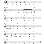 Free Sheet Music For The Alphabet Song Children s Song Enjoy