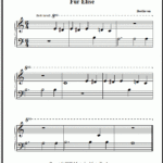 Fur Elise Free Easy Printable Sheet Music For Beginner Piano