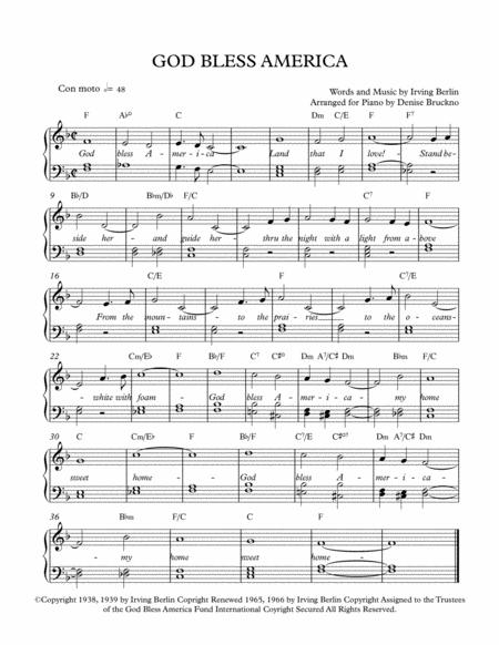 God Bless America Sheet Music PDF Download Coolsheetmusic