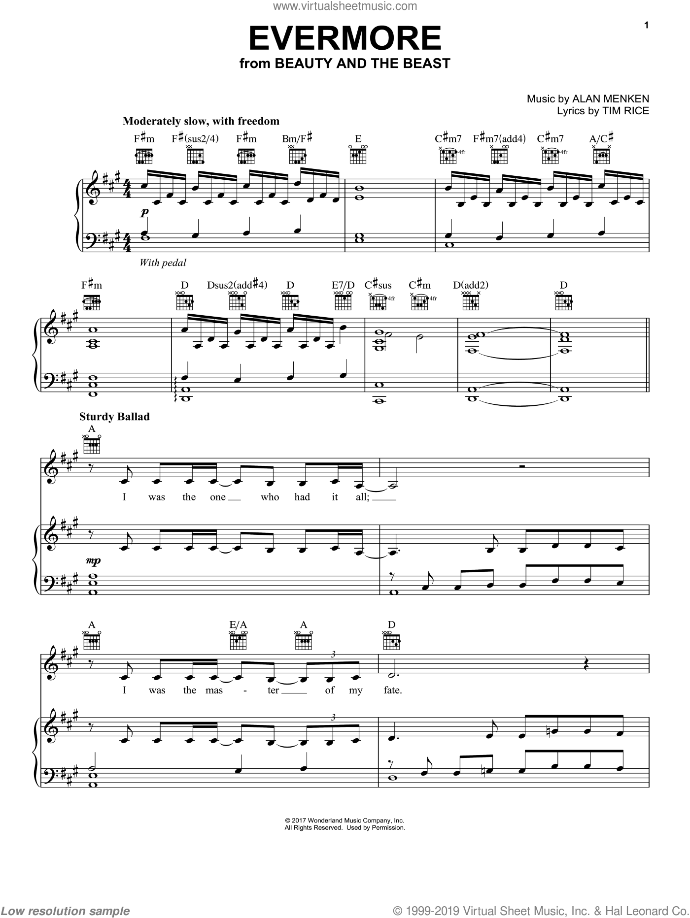 Groban Evermore from Beauty And The Beast Sheet Music For Voice