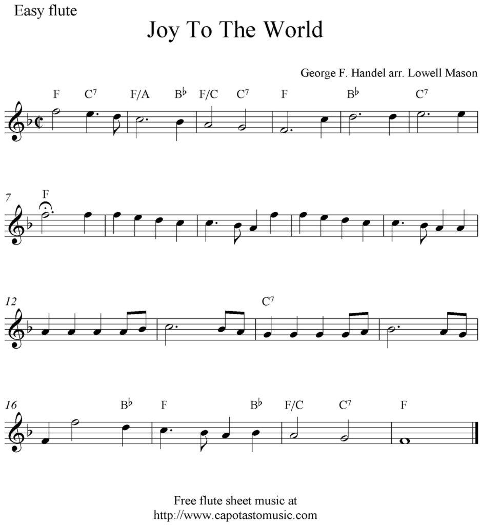 Happy Birthday To You Free Flute Sheet Music Notes Free Printable 