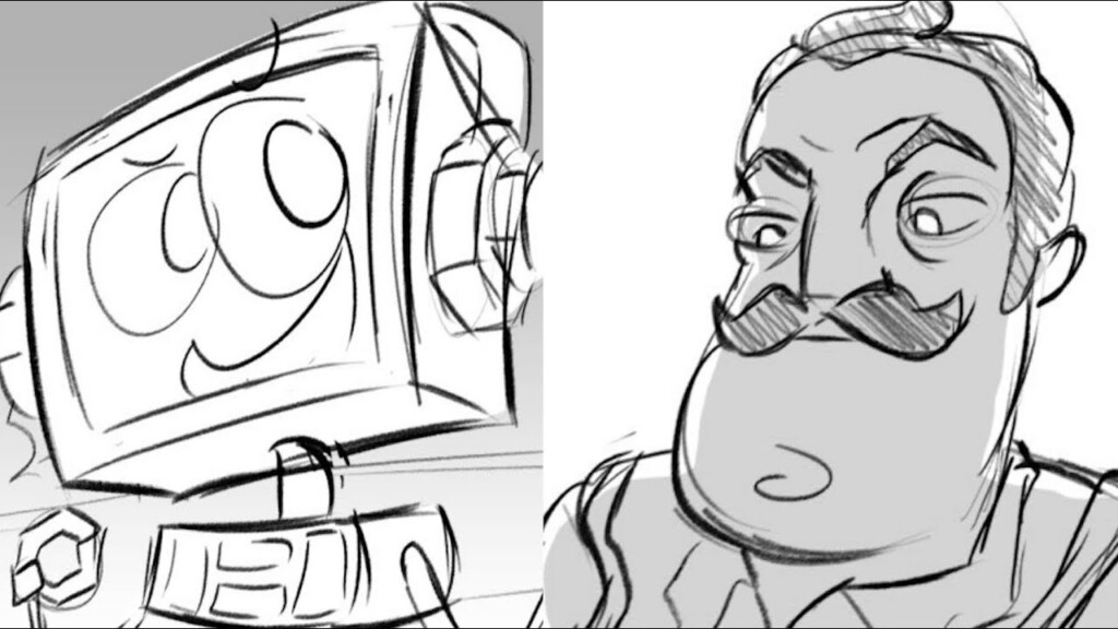 Hello Neighbor Song Storyboard Animatic by DeadlyComics YouTube