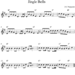 Jingle Bells Free Christmas Alto Saxophone Sheet Music Notes