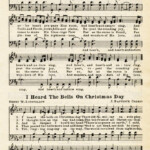 Joy To The World Heard The Bells On Christmas Day Vintage Sheet Music