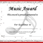 MUSIC AWARD CERTIFICATES editable 41 editable Certificates Making