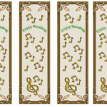 Music Bookmarks Birthday Printable