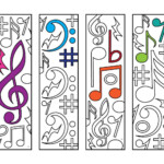 Music Bookmarks PDF Zentangle Coloring Page Coloring Pages