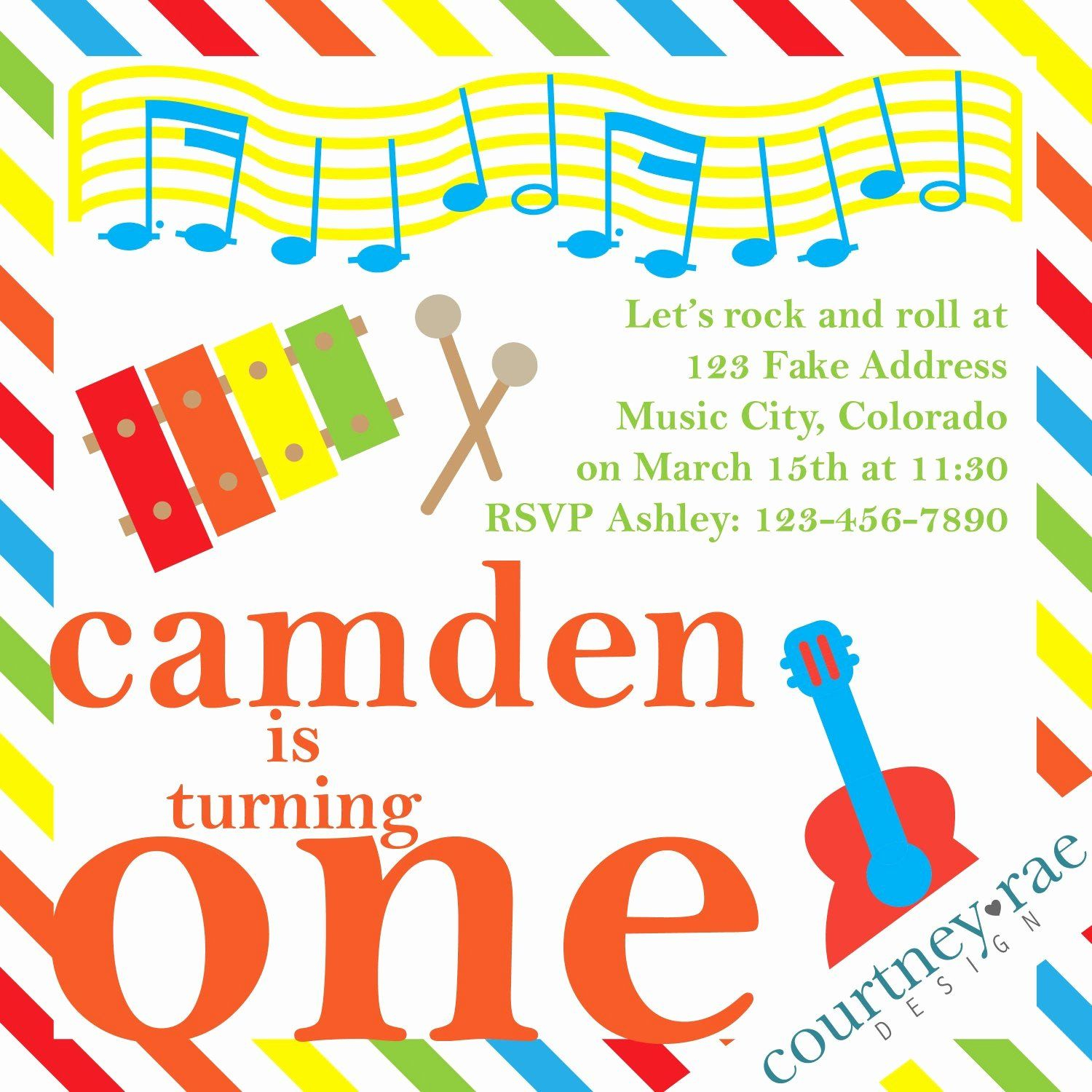 Music Themed Birthday Invitation Awesome Music Birthday Party 