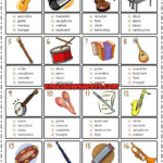 Musical Instruments ESL Printable Multiple Choice Tests Instrument