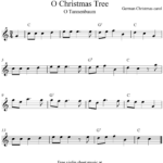 O Christmas Tree O Tannenbaum Free Christmas Violin Sheet Music Notes