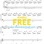 Piano Sheet Music For Beginners Popular Songs Free Printable Free