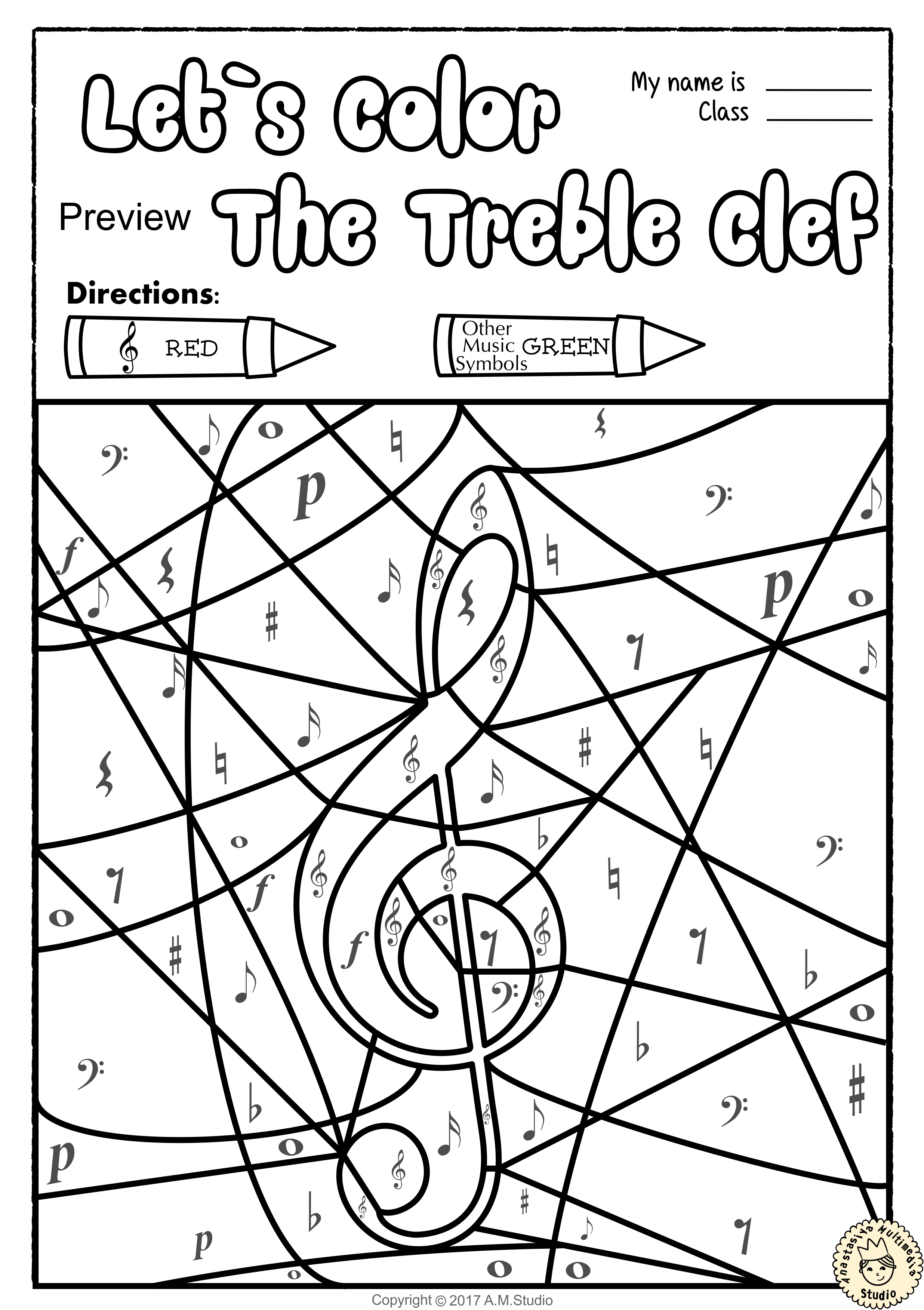 Pin By Anastasiya Multimedia Studio On Tracing Music Notes Worksheets