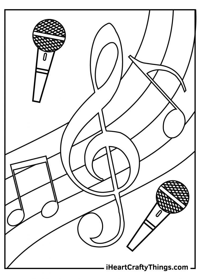 Printable Music Coloring Pages Updated 2022 