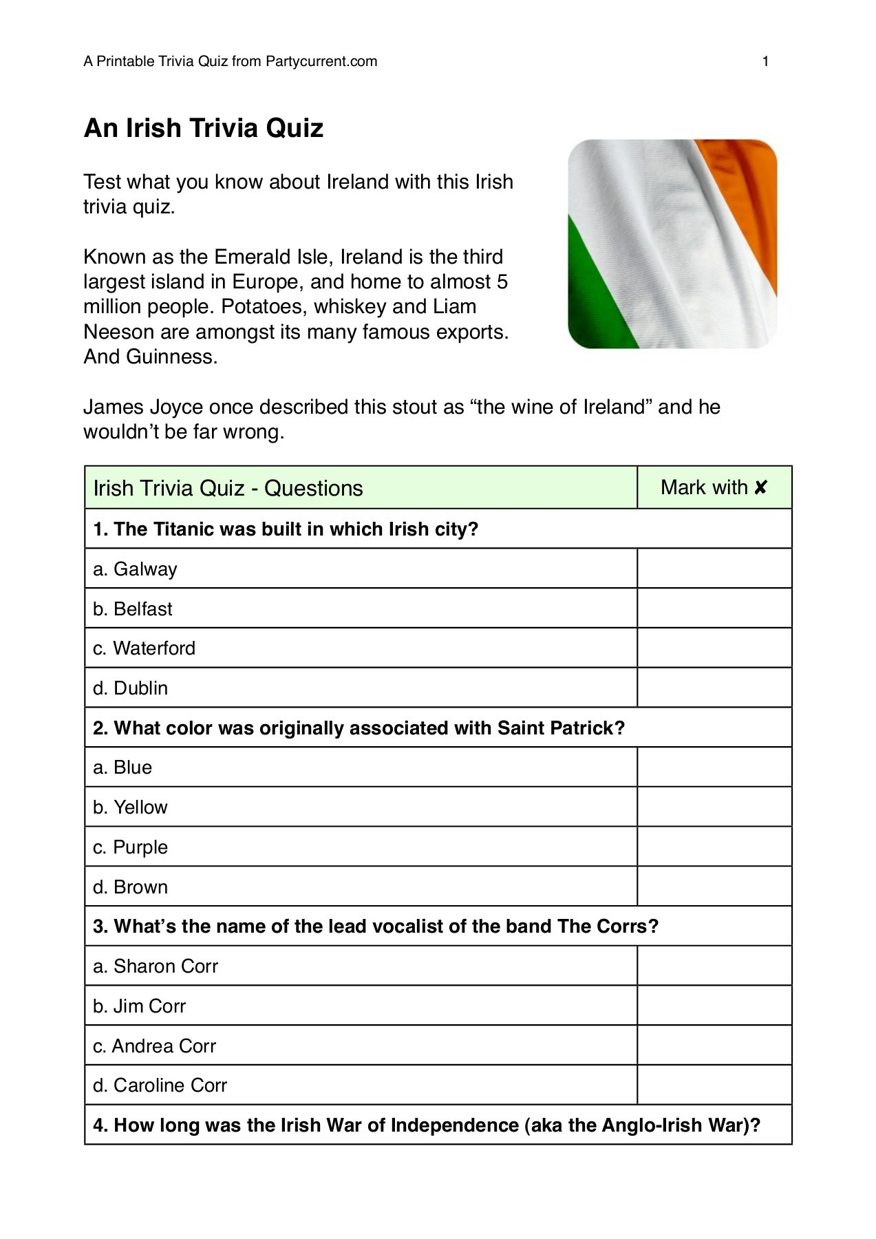 Printable Music Trivia Quiz Questions And Answers Fun Trivia And Quiz 